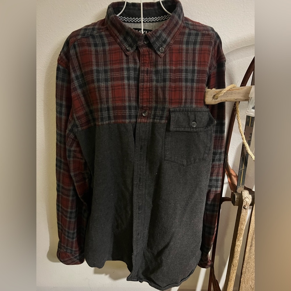 Kavu button up flannel shirt size L